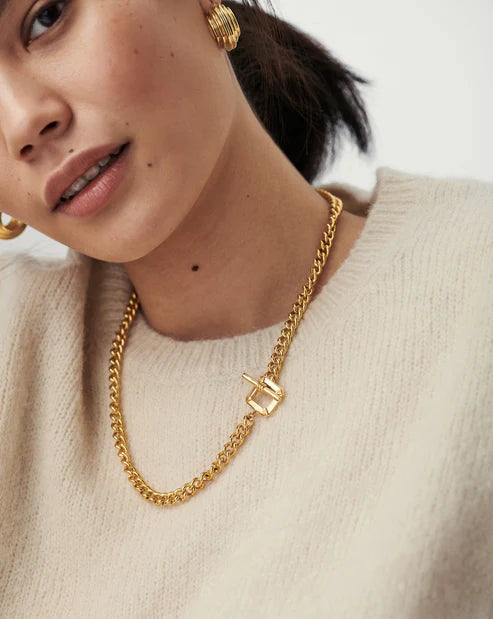 Chunky Gold T-Bar Chain