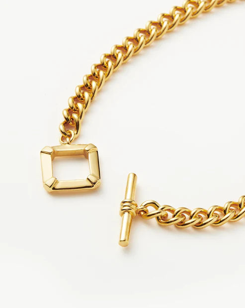 Chunky Gold T-Bar Chain