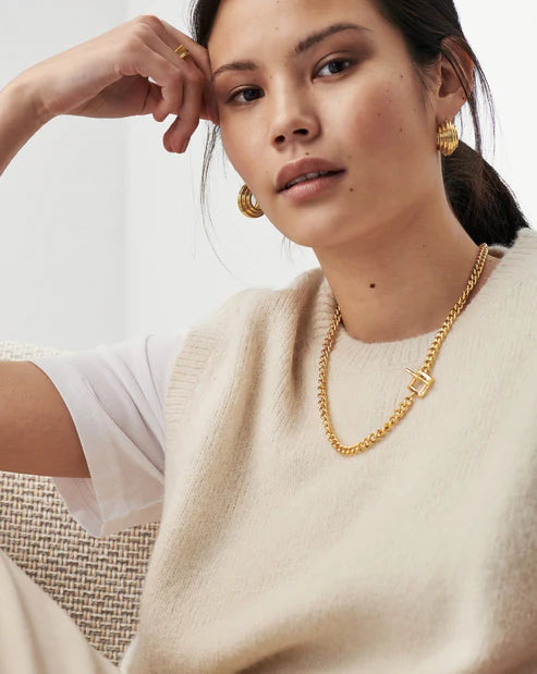 Chunky Gold T-Bar Chain