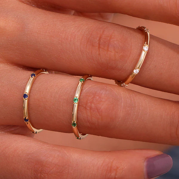 Celestial Micropave 18K Gold Ring