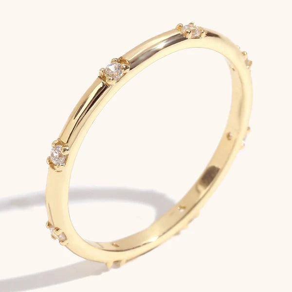 Celestial Micropave 18K Gold Ring