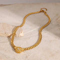 Serpentine 18K Gold Pave Spiral Choker