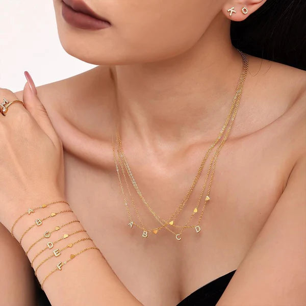 Signature Script 18K Gold Initial 4-Piece Essentials Set