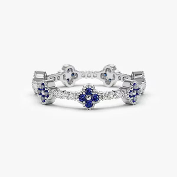 Luna Clover Zircon Ring