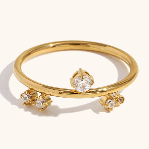 Regalia 18K Gold Crown Tiara Ring