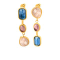 Iris Prism 18K Gold Rainbow Drop Earrings