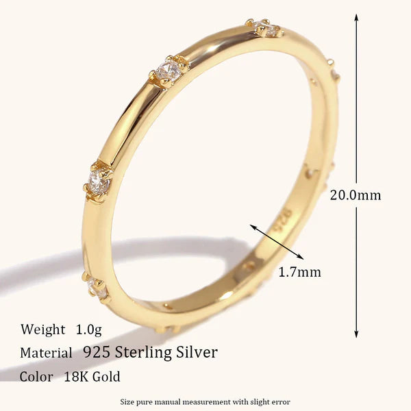 Celestial Micropave 18K Gold Ring