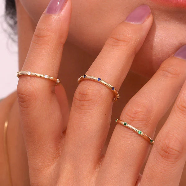 Celestial Micropave 18K Gold Ring