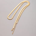 14K Gold Herringbone Snake Chain Necklace