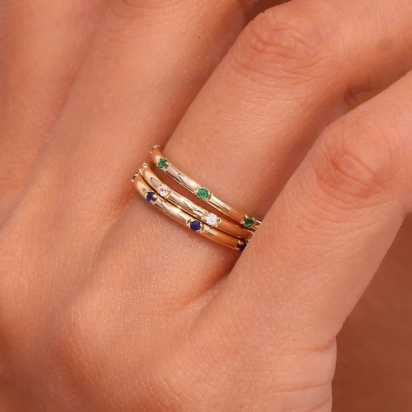 Celestial Micropave 18K Gold Ring