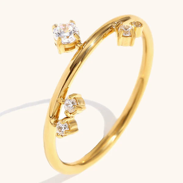 Regalia 18K Gold Crown Tiara Ring