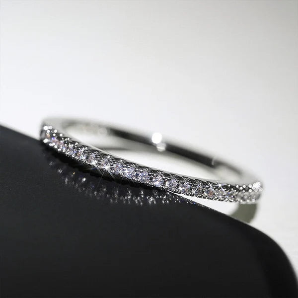 Stellar 18K Gold Vermeil Minimalist Micro-Pave Ring