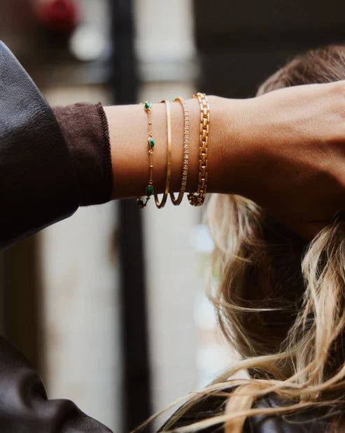 Aurelia 18K Gold Watch-Link Statement Bracelet